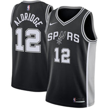 Load image into Gallery viewer, 12-LaMarcus Aldridge San Antonio Spurs Swingman Jersey Black - Icon Edition