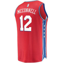 Load image into Gallery viewer, 12-T.J. McConnell Philadelphia 76ers Fanatics  Jersey - Statement Edition – Red