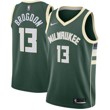 Load image into Gallery viewer, 13-Malcolm Brogdon Milwaukee Bucks Swingman Jersey Green - Icon Edition