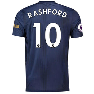 10-Marcus Rashford Manchester United 2018-19 Third Player Jersey – Navy