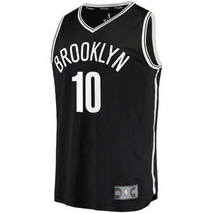 10-Theo Pinson Brooklyn Nets Fanatics  Jersey - Icon Edition - Black