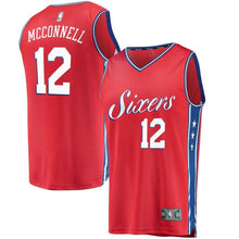 Load image into Gallery viewer, 12-T.J. McConnell Philadelphia 76ers Fanatics  Jersey - Statement Edition – Red