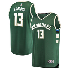 Load image into Gallery viewer, 13-Malcolm Brogdon Milwaukee Bucks Fanatics  Jersey Green - Icon Edition