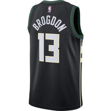 Load image into Gallery viewer, 13-Malcolm Brogdon Milwaukee Bucks Swingman Jersey - Statement Edition – Black