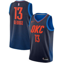 Load image into Gallery viewer, 13-Paul George Oklahoma City  Swingman Jersey - Statement Edition – Navy