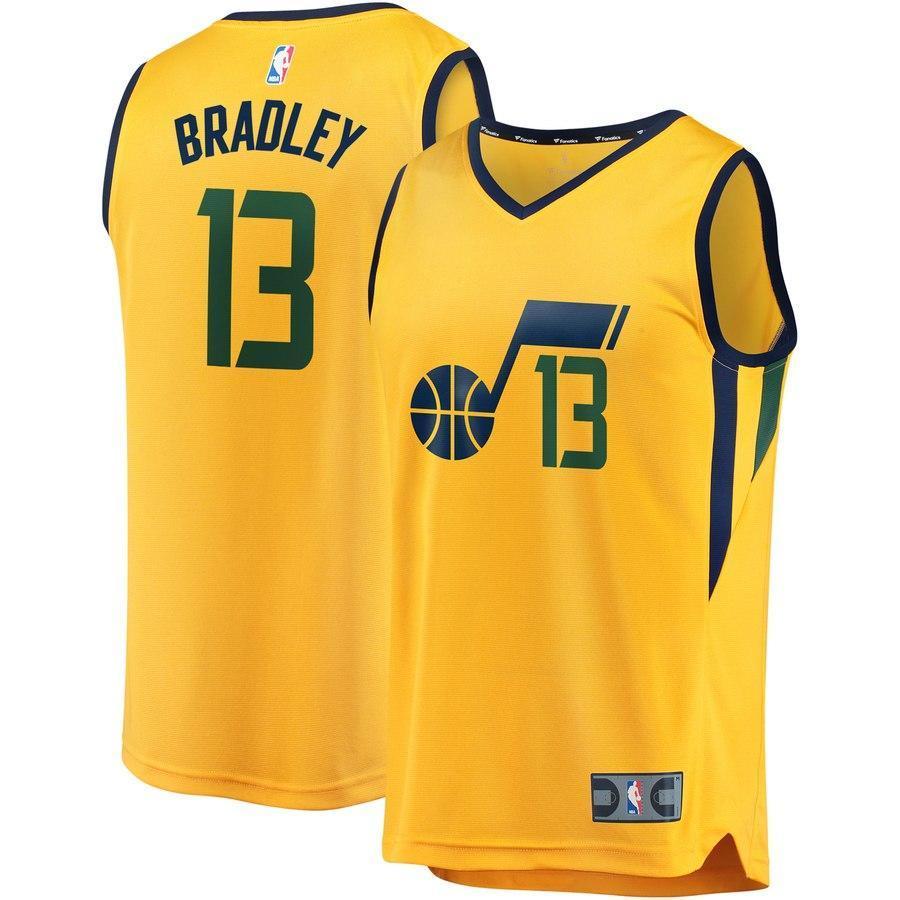 13-Tony Bradley Utah Jazz  Player Jersey Gold - Statement Edition
