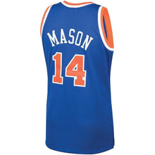 Load image into Gallery viewer, 14-Anthony Mason New York Knicks 1991-92 Hardwood Classics Swingman Jersey – Blue