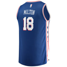 Load image into Gallery viewer, 18-Shake Milton Philadelphia 76ers  Jersey - Icon Edition - Royal