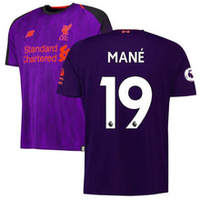 Load image into Gallery viewer, 19-Sadio Mané Liverpool New Balance 2018-19 Away Player Jersey – Purple