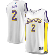 Load image into Gallery viewer, 2-Lonzo Ball Los Angeles Lakers  Jersey White - Association Edition