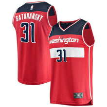 Load image into Gallery viewer, 31-Tomas Satoransky Washington Wizards Team Color Player Jersey Red - Icon Edition