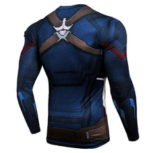 Load image into Gallery viewer, Avengers 3 Marvel Spiderman Black Panther 3D T Shirt Men Clothes 2018 Bodybuilding Crossfit Long Sleeve Compression Shirt