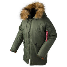 Load image into Gallery viewer, 2019 Winter N3B puffer jacket men long canada coat military