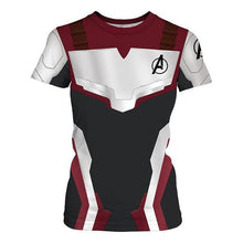 Load image into Gallery viewer, Quantum Realm Cosplay Women T-shirt  Avengers Endgame Tshirt  3D Superhero Iron Costume For Woman Puls Size