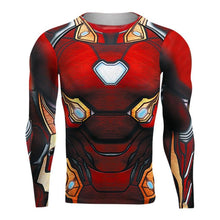 Load image into Gallery viewer, Raglan Sleeve Avengers 4 Iron Man 3D Printed T shirts Men Compression Shirts 2019 Crossfit Tops