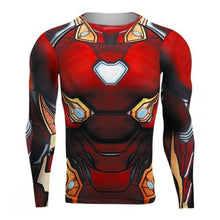 Load image into Gallery viewer, Raglan Sleeve Avengers 4 Iron Man 3D Printed T shirts Men Compression Shirts 2019 Crossfit Tops