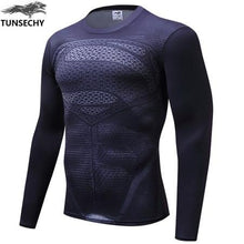 Load image into Gallery viewer, Iron man T-shirt captain America civil war T-shirt 3d-printed avenger 3 long-sleeve fitness suit men's fashion sports T-shirt