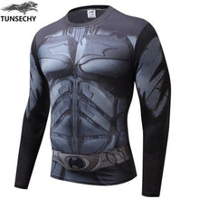 Load image into Gallery viewer, Iron man T-shirt captain America civil war T-shirt 3d-printed avenger 3 long-sleeve fitness suit men's fashion sports T-shirt