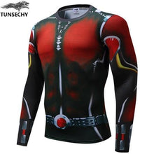 Load image into Gallery viewer, Iron man T-shirt captain America civil war T-shirt 3d-printed avenger 3 long-sleeve fitness suit men's fashion sports T-shirt