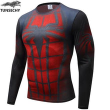 Load image into Gallery viewer, Iron man T-shirt captain America civil war T-shirt 3d-printed avenger 3 long-sleeve fitness suit men's fashion sports T-shirt
