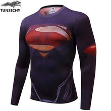Load image into Gallery viewer, Iron man T-shirt captain America civil war T-shirt 3d-printed avenger 3 long-sleeve fitness suit men's fashion sports T-shirt
