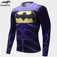 Load image into Gallery viewer, Iron man T-shirt captain America civil war T-shirt 3d-printed avenger 3 long-sleeve fitness suit men's fashion sports T-shirt