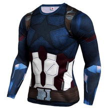 Load image into Gallery viewer, Avengers Endgame Capitana Marvel Superman Anime T Shirt Men Long Sleeve 3D Funny T Shirts Crossfit