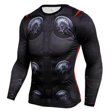 Load image into Gallery viewer, Avengers Endgame Capitana Marvel Superman Anime T Shirt Men Long Sleeve 3D Funny T Shirts Crossfit