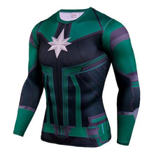 Load image into Gallery viewer, Avengers Endgame Capitana Marvel Superman Anime T Shirt Men Long Sleeve 3D Funny T Shirts Crossfit