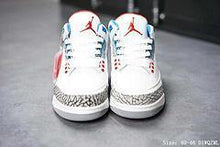 Load image into Gallery viewer, Air Jordan 3 OG True Blue On Feet