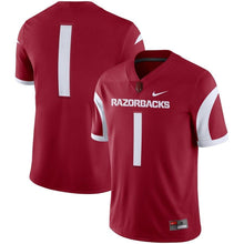 Load image into Gallery viewer, Arkansas Razorbacks 2018 Game Football Jersey – Cardinal