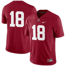 Load image into Gallery viewer, #18 Alabama Crimson Tide Football Game Jersey – Crimson