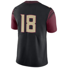 Load image into Gallery viewer, #18 Florida State Seminoles Football Game Jersey – Black