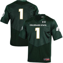 Load image into Gallery viewer, #1 Colorado State Rams Under Armour Football Jersey - Green