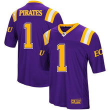 Load image into Gallery viewer, ECU Pirates Colosseum Foos-Ball Football Jersey – Purple