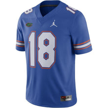 Load image into Gallery viewer, #18 Florida Gators Jordan Brand 2018 Game Football Jersey – Royal