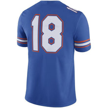 Load image into Gallery viewer, #18 Florida Gators Jordan Brand 2018 Game Football Jersey – Royal