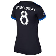 Load image into Gallery viewer, Chris Wondolowski San Jose Earthquakes Women's 2017/18 Primary Jersey - Black
