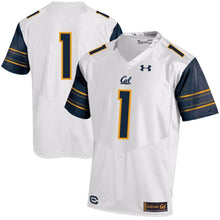 Load image into Gallery viewer, #1 Cal Bears Under Armour 2018 Premier Football Jersey - White