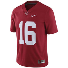 Load image into Gallery viewer, #16 Alabama Crimson Tide Football Jersey - Crimson