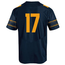 Load image into Gallery viewer, #17 Cal Bears Under Armour Premier Football Jersey - Navy