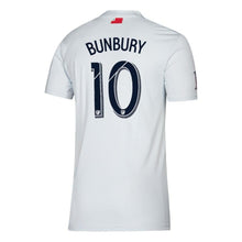 Load image into Gallery viewer, Teal Bunbury New England Revolution 2019 Colonial Player Jersey – White