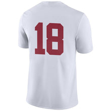 Load image into Gallery viewer, #18 Alabama Crimson Tide Football Game Jersey – White