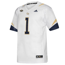 Load image into Gallery viewer, #1 Georgia Tech Yellow Jackets Premier Jersey - White/Navy