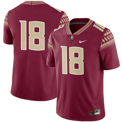 #18 Florida State Seminoles Football Game Jersey – Garnet